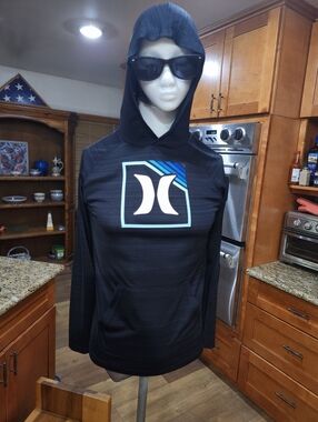 Hurley Performance H2O-Dri Pullover Hoodie Dark Heather Grey Sz Youth 13-15 Yrs.
